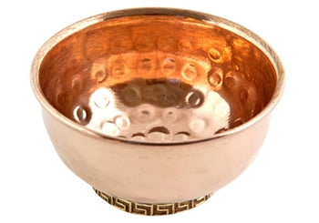 Hand-Hammered Copper Offering Bowl