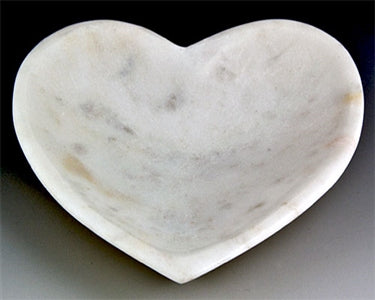 White Marble Heart-Shaped Bowl Burner