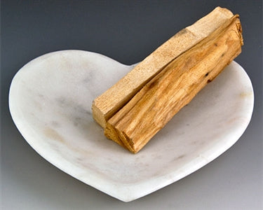 White Marble Heart-Shaped Bowl Burner