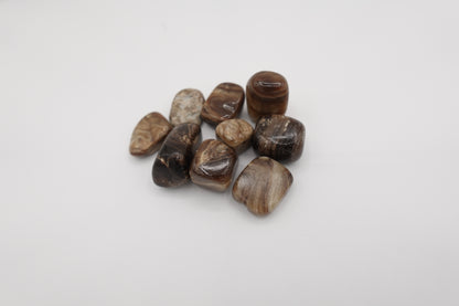 Chocolate Calcite Pocket Crystal – Warm Stone for Stability, Grounding, and Natural Beauty