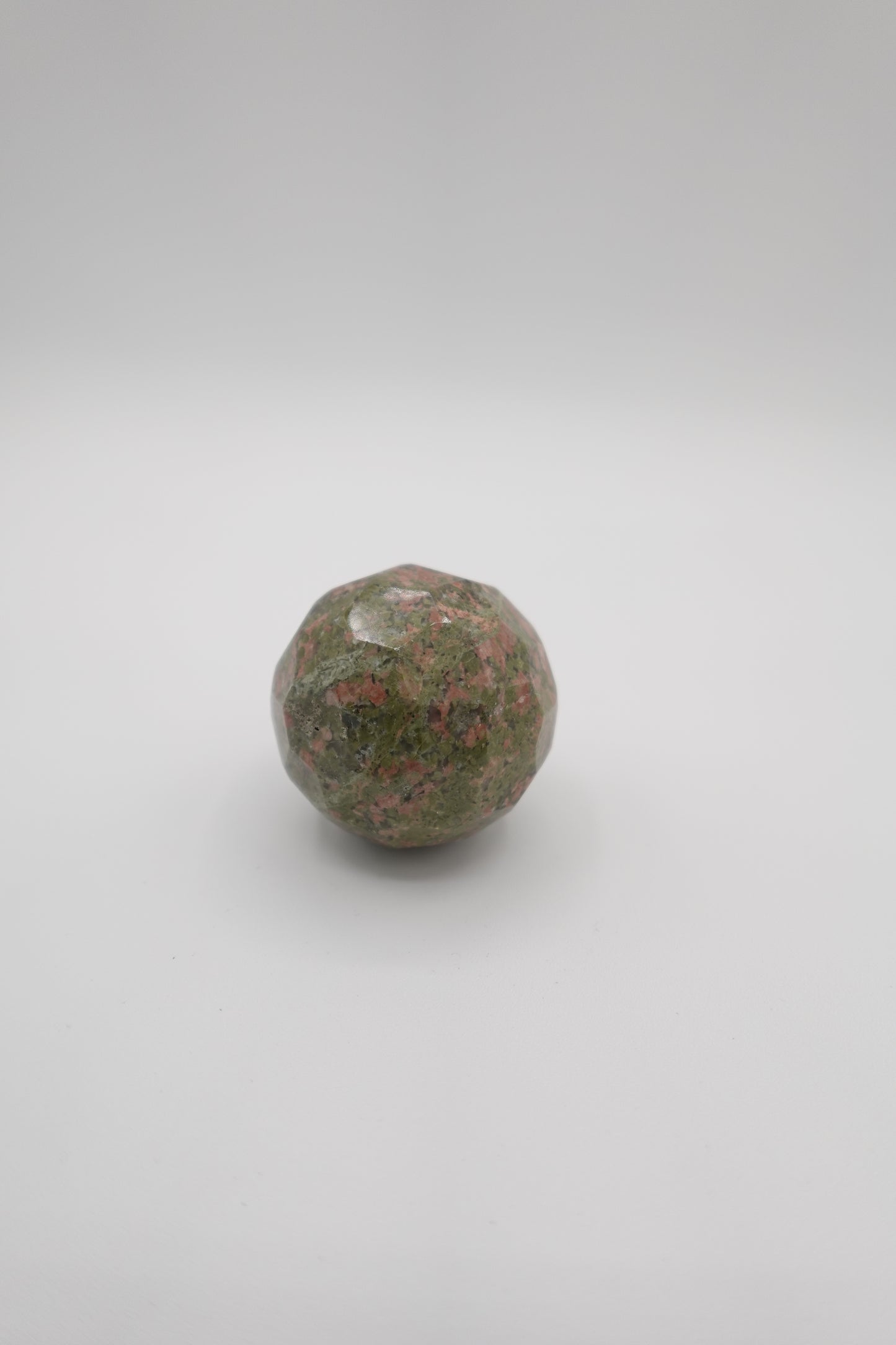 Unakite Faceted Spheres