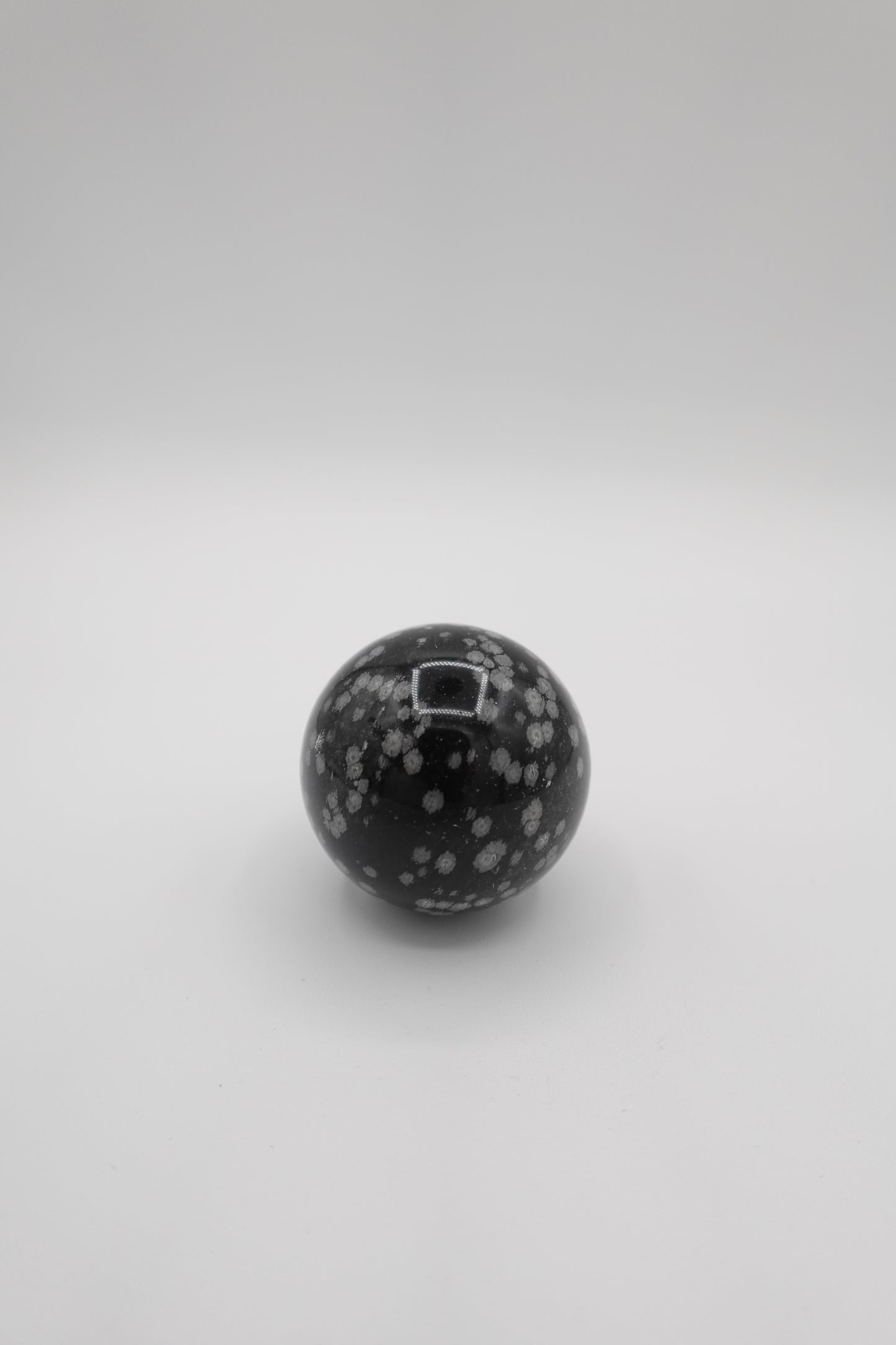 Snowflake Obsidian Sphere