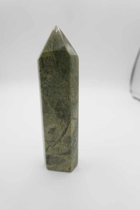 Green Jade Crystal Tower