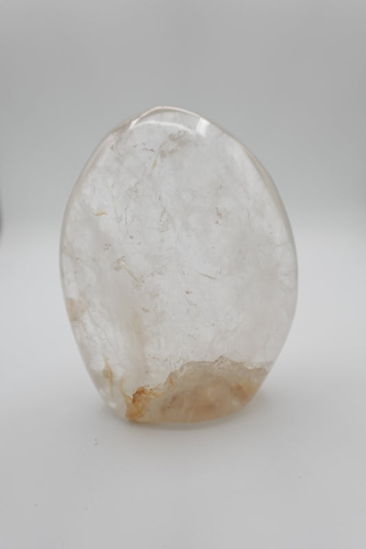 Clear Quartz with Hematite Phantom Free Form