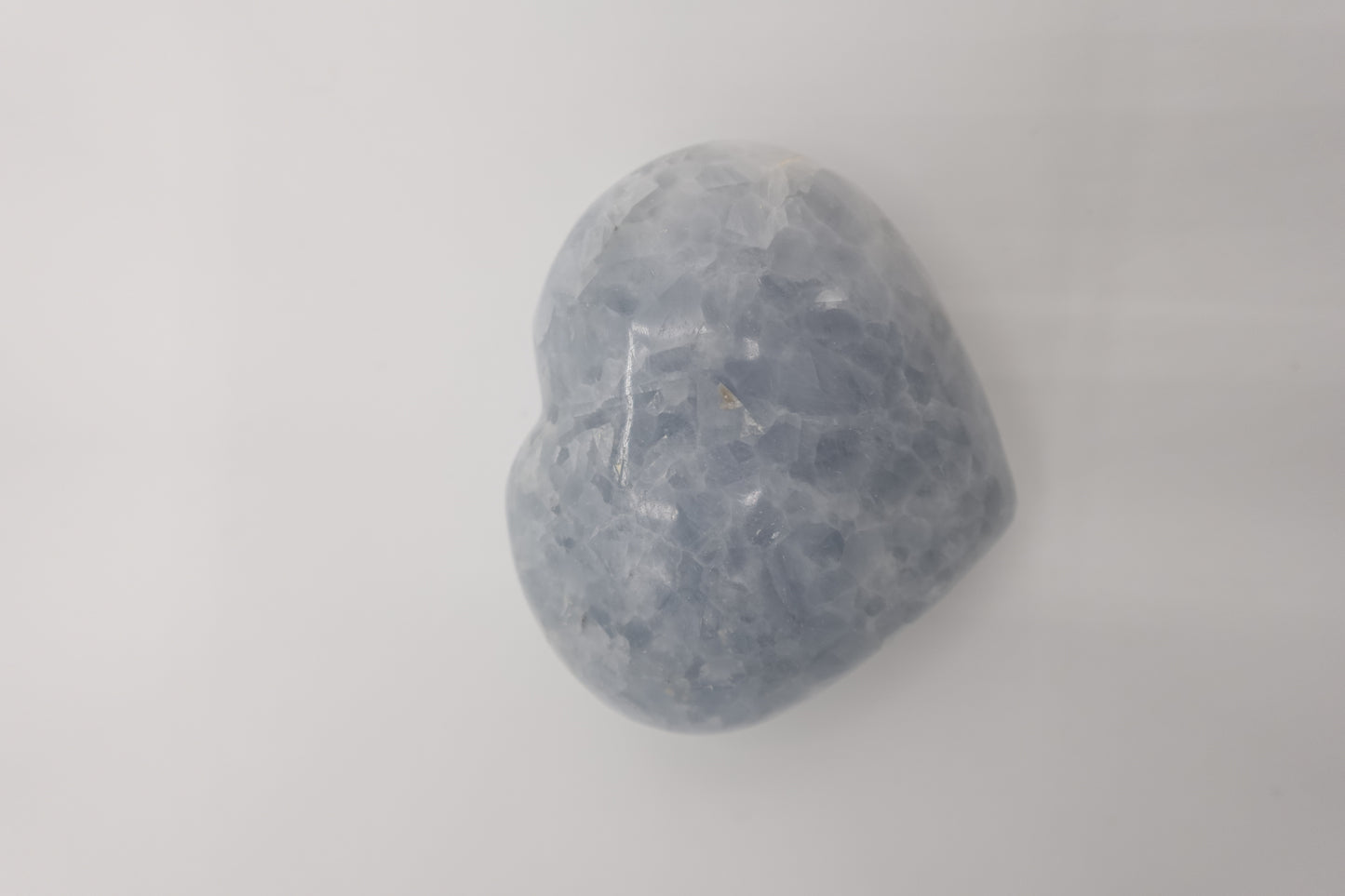 Blue Calcite Heart Crystal