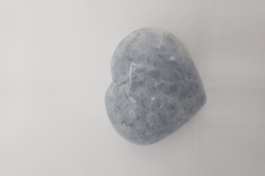 Blue Calcite Heart Crystal