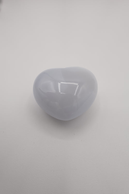 Blue Chalcedony Heart