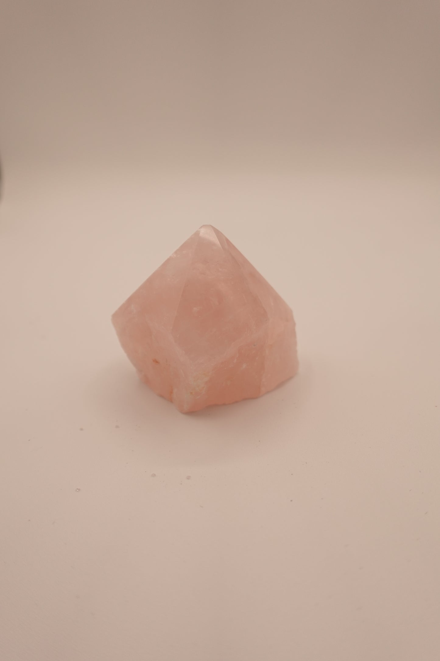 Rose Quartz Point Cut Base