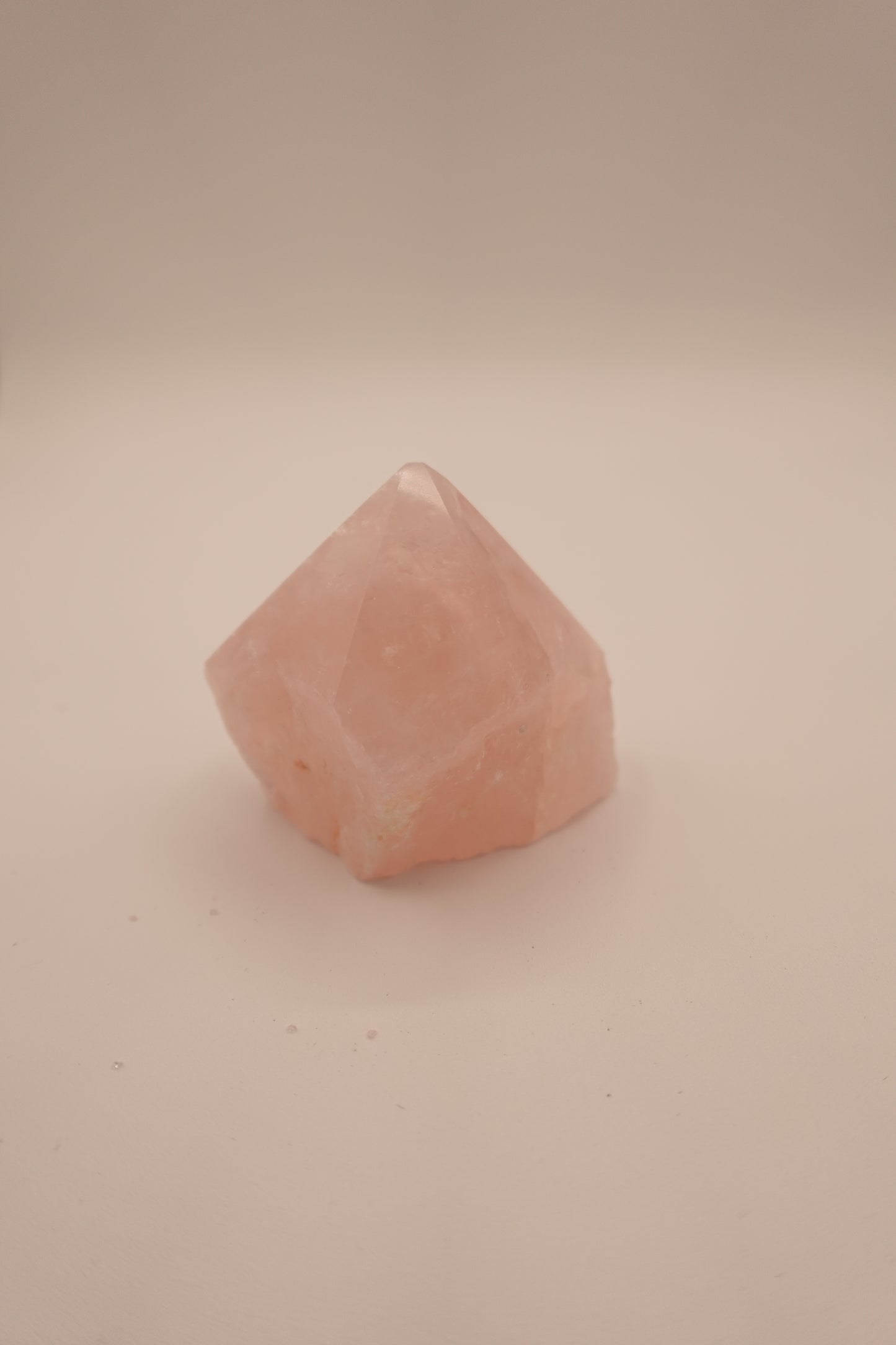 Rose Quartz Point Cut Base