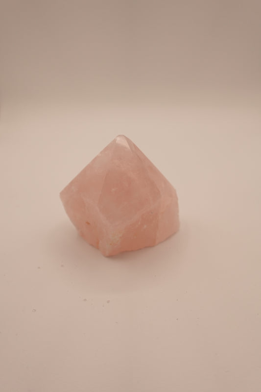 Rose Quartz Point Cut Base