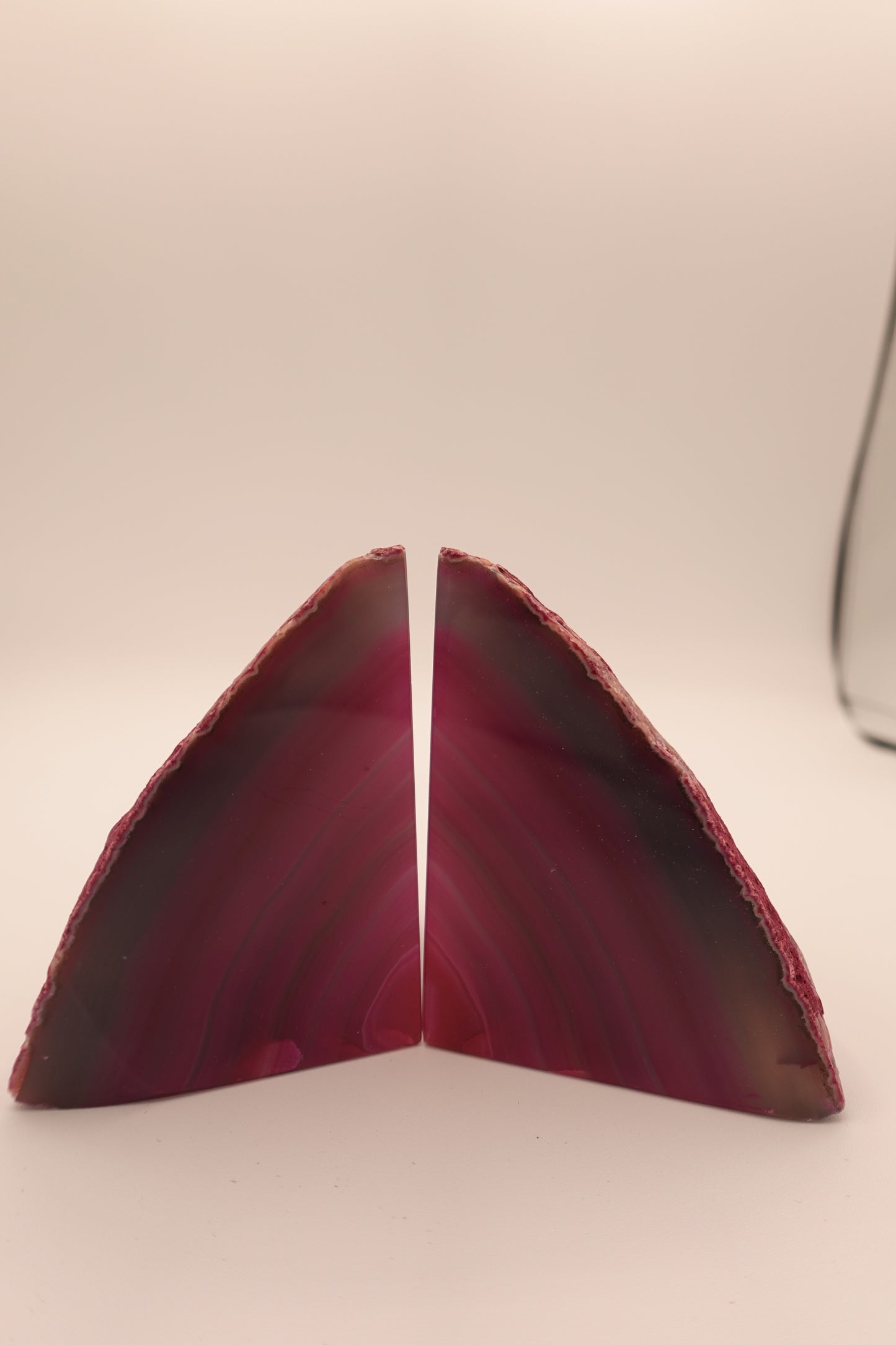 Pink Agate Bookend