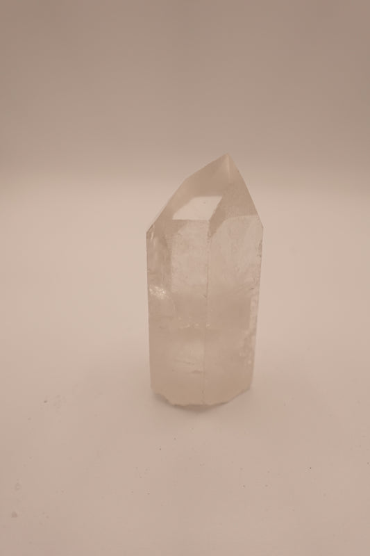 Clear Quartz Point Cut Base