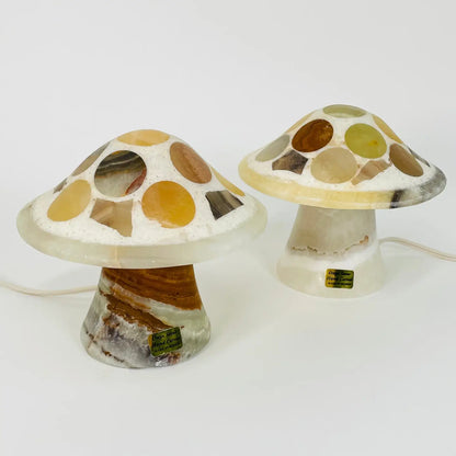 Onyx Quartz Mushroom Lamp – Decorative Lighting with Natural Crystal