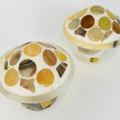 Onyx Quartz Mushroom Lamp – Decorative Lighting with Natural Crystal