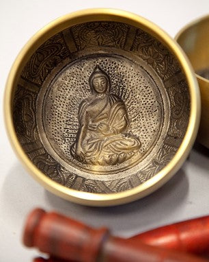 Tibetan Buddha Singing Bowl – Decorative Sound Bowl for Meditation and Spiritual Harmony