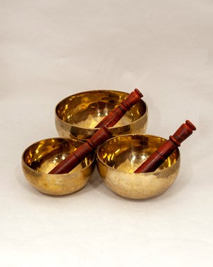 Zen Tibetan Singing Bowl Set – Minimalist Sound Bowl Collection for Meditation and Sound Therapy