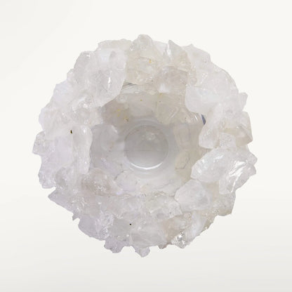 Crystal Clarity Clear Quartz Vase – Sophisticated Decor and Space Harmonization