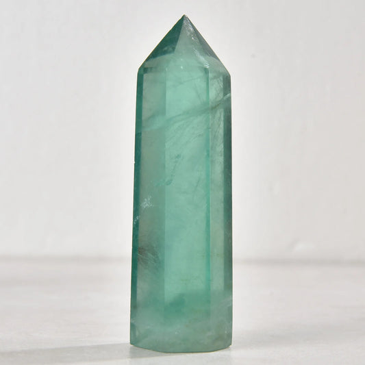Emerald Fluorite Crystal Obelisk - 3.5” Gemstone Tower