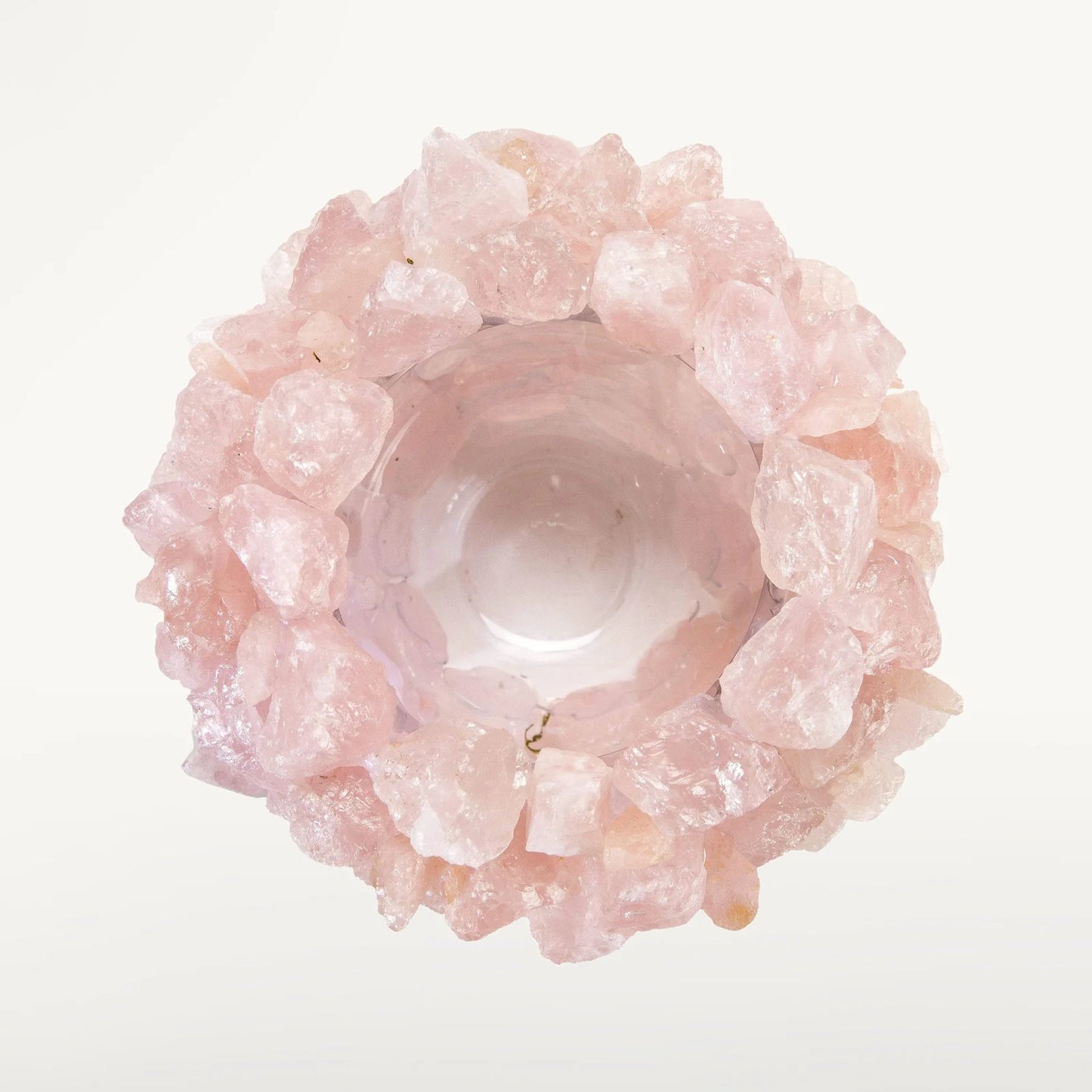 Blush Rose Quartz Crystal Vase