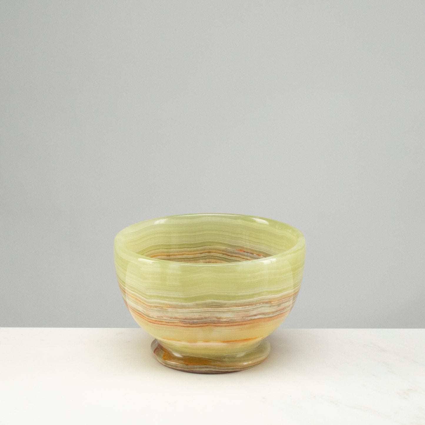 Verdant Onyx Display Bowl with Stand