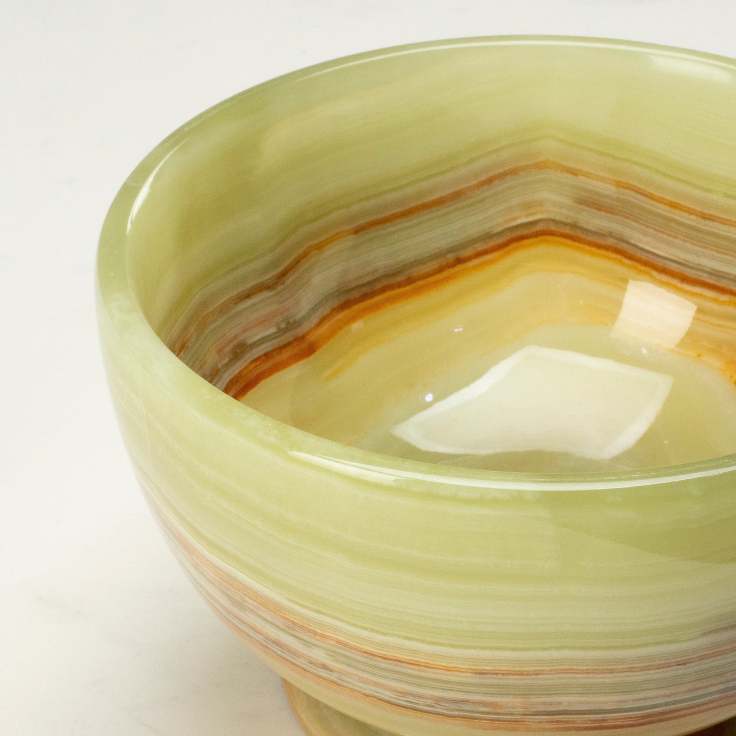 Verdant Onyx Display Bowl with Stand