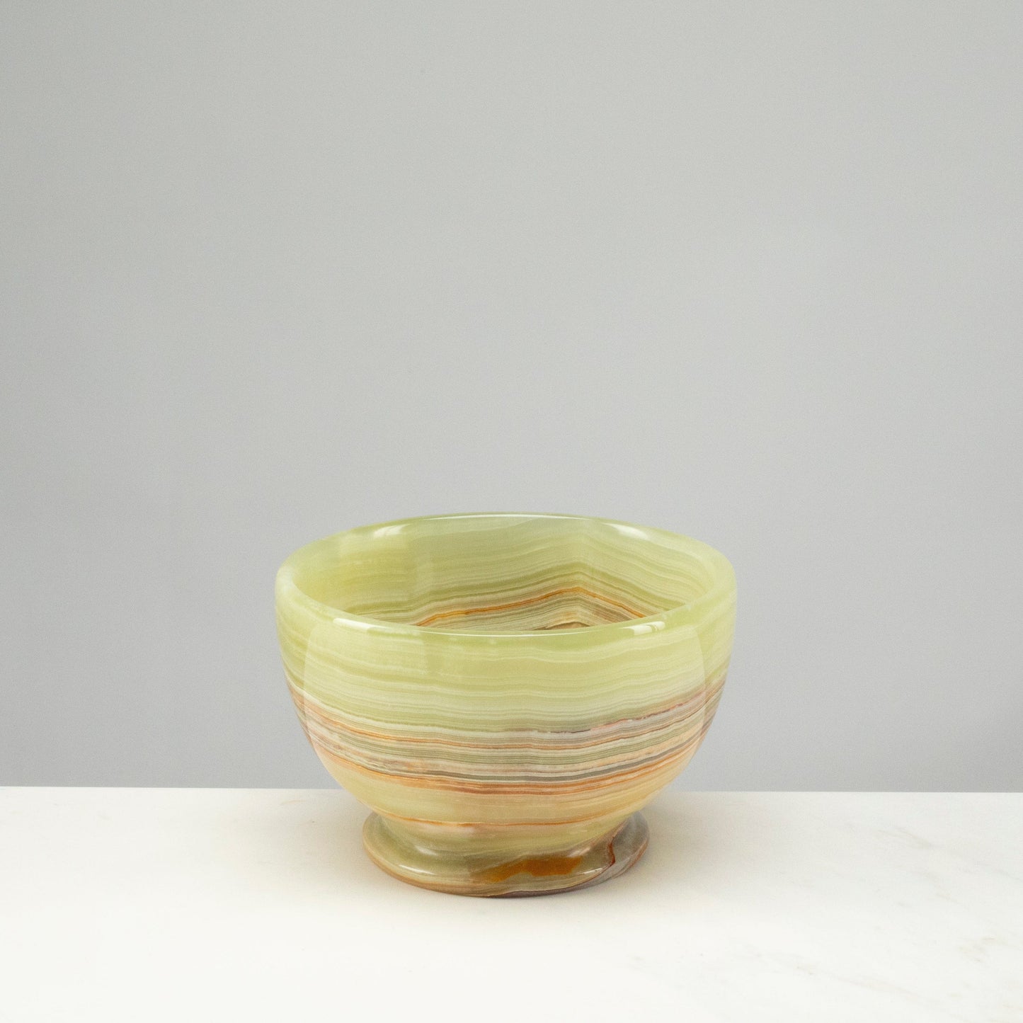 Verdant Onyx Display Bowl with Stand