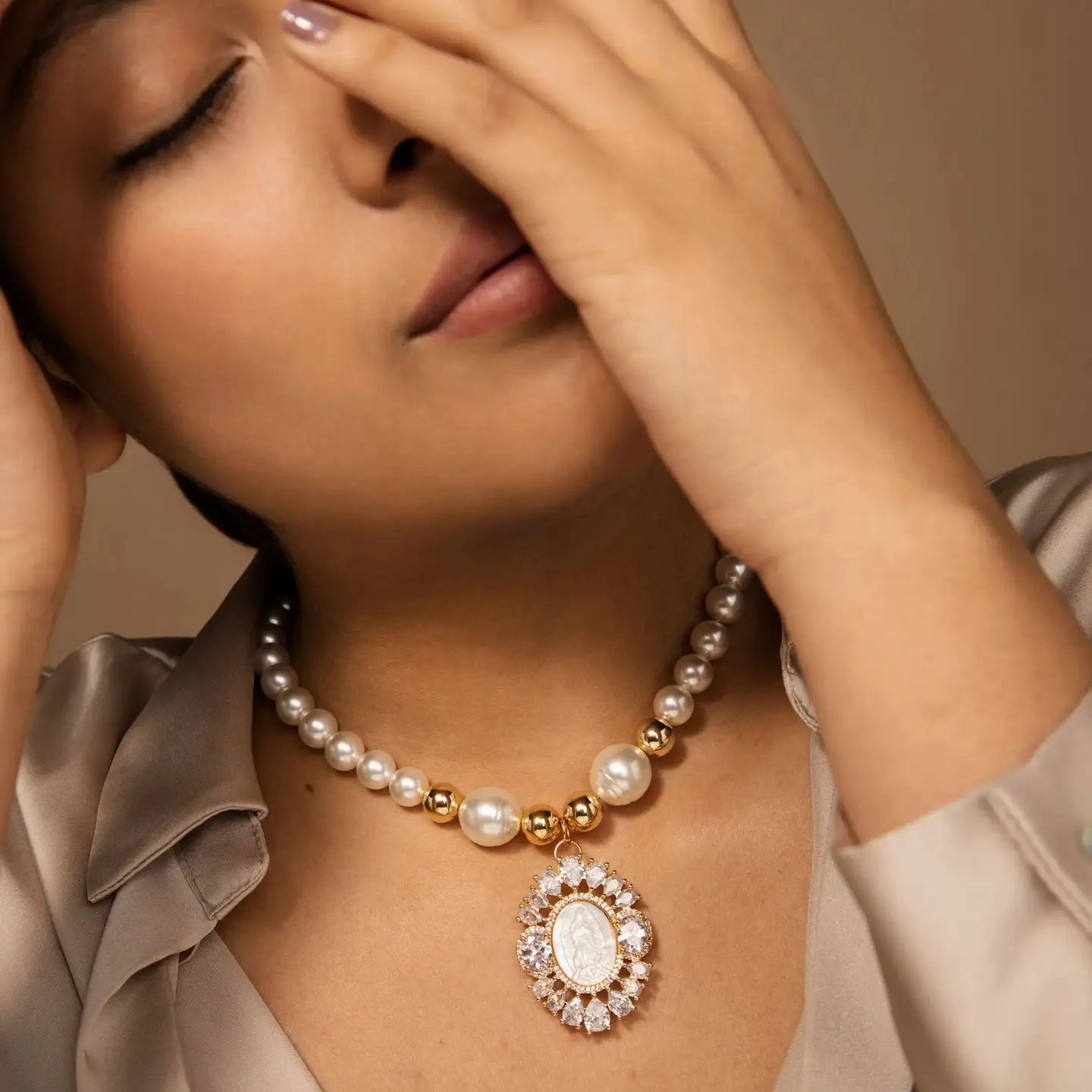 Delicate Necklace, Virgin Mary Medal, Birthday Gift