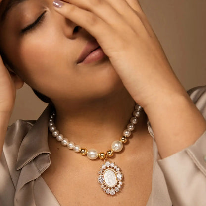 Delicate Necklace, Virgin Mary Medal, Birthday Gift