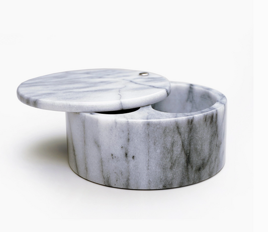 GREY MARBLE SALT BOWL