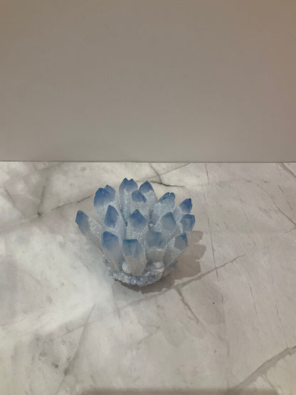 Blue Phantom Quartz Cluster Large – Serenity, Clarity, and Ethereal Beauty