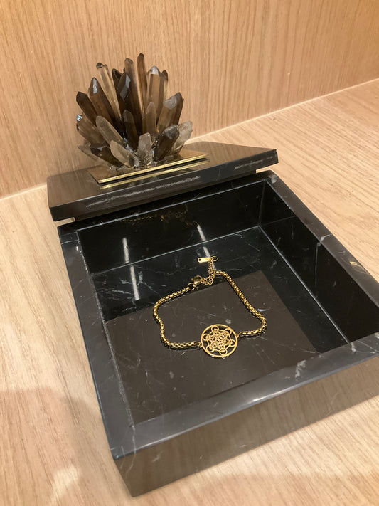 Metatron Cube Gold Bracelet