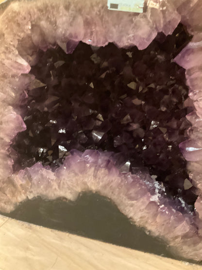 Brazilian Amethyst Geode 52.3-Collector’s Brazilian Amethyst Geode for Sophisticated Spaces