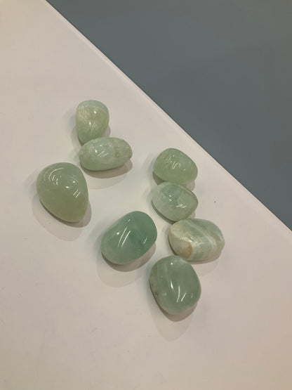 Aqua Calcite Pocket Crystal – Tranquility and Natural Softness
