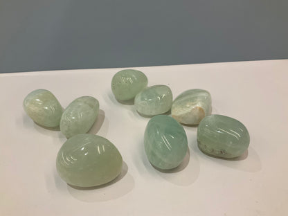 Aqua Calcite Pocket Crystal – Tranquility and Natural Softness