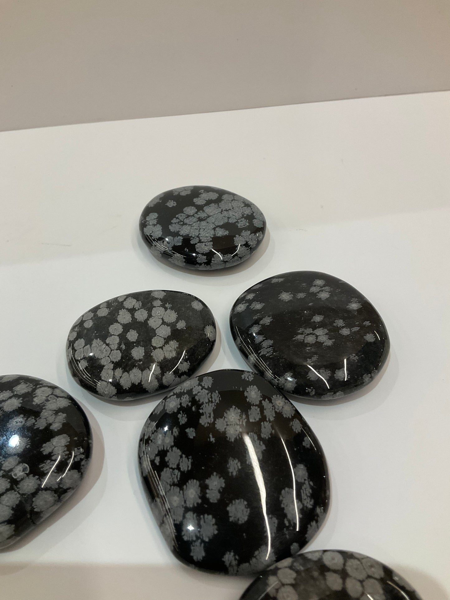 Snowflake Obsidian Disc