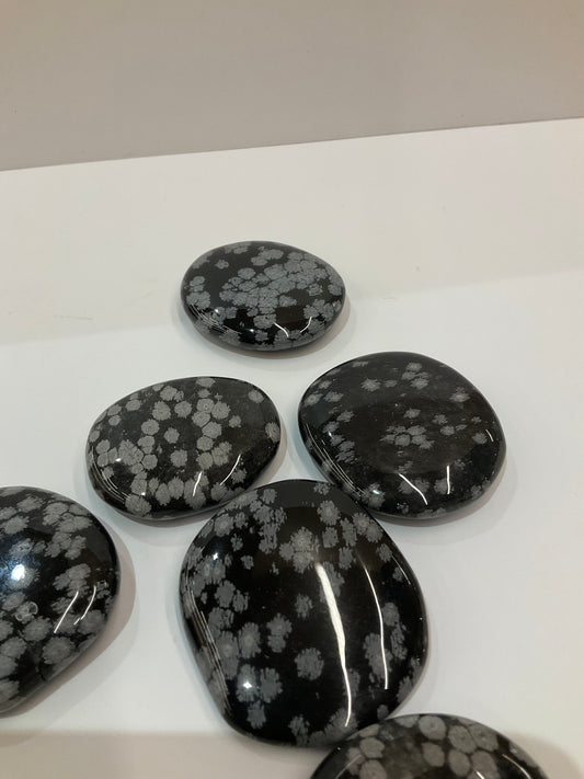 Snowflake Obsidian Disc