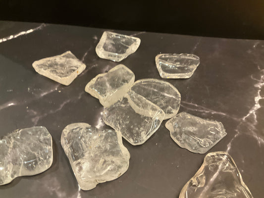 Polished Clear Quartz Pocket Crystal