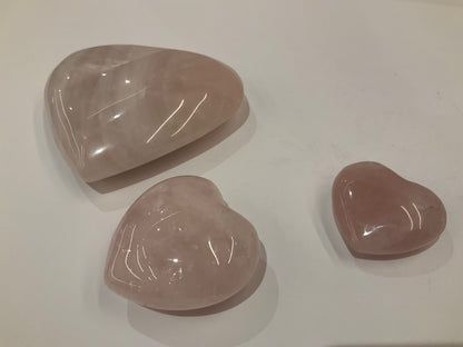Rose Quartz Heart Shape – Decorative Rose Quartz Heart for Love, Harmony, and Emotional Clarity