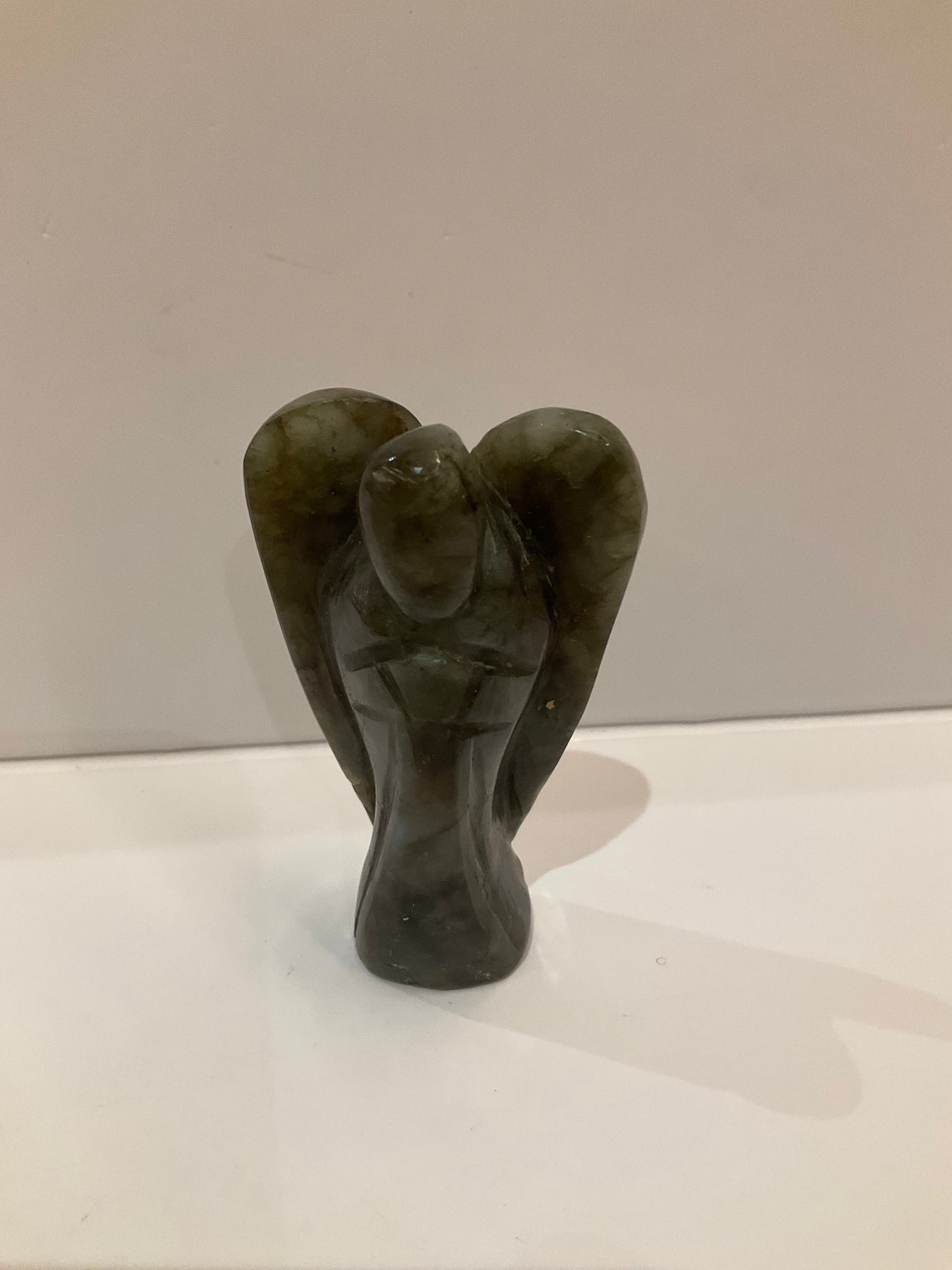 Carved Crystal Angel – Lapis Lazuli & Jade