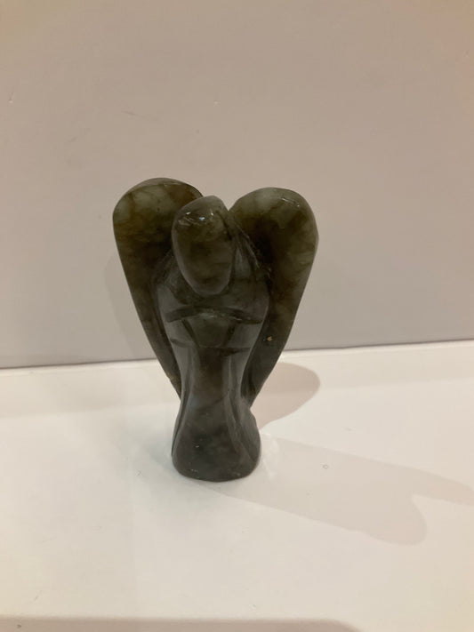 Carved Crystal Angel – Lapis Lazuli & Jade