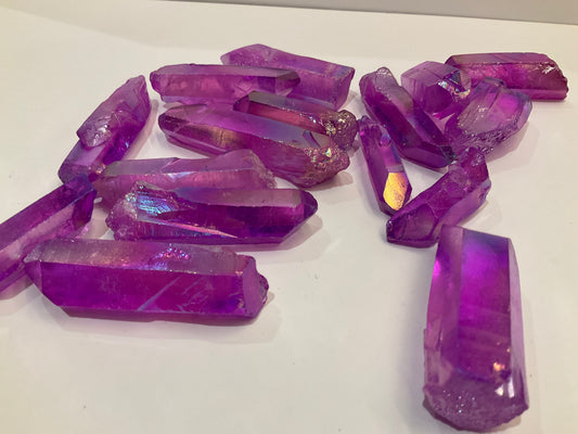 Purple aura titanium points