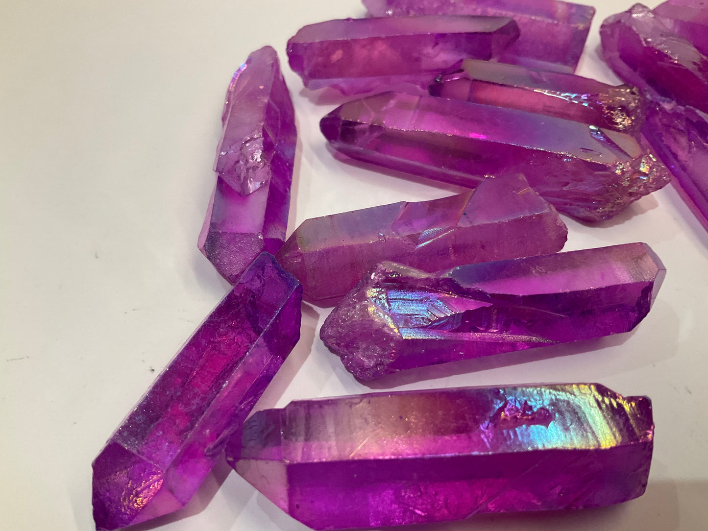 Purple aura titanium points