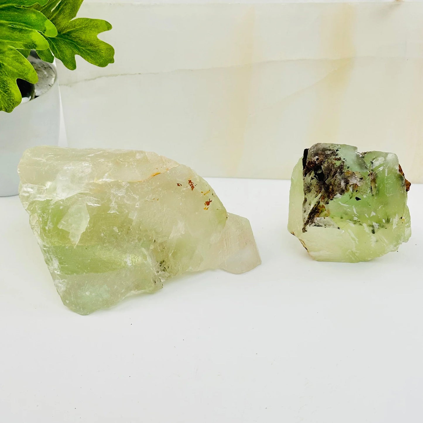 Verdant Clarity – High-Grade Green Fluorite Cluster for Healing and Mental Clarity