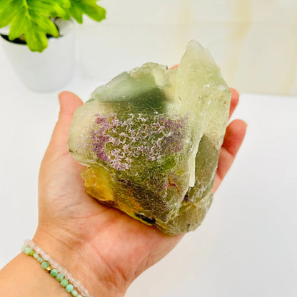 Verdant Clarity – High-Grade Green Fluorite Cluster for Healing and Mental Clarity