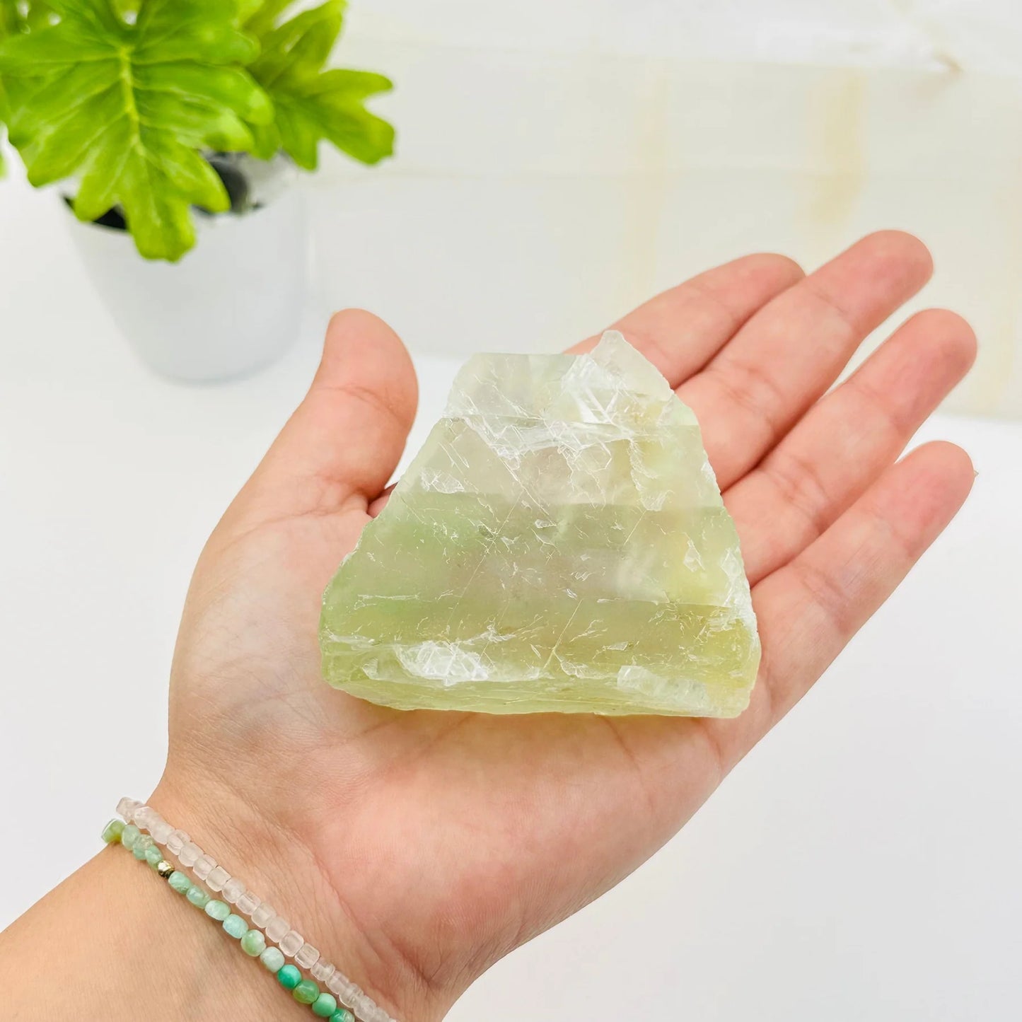 Verdant Clarity – High-Grade Green Fluorite Cluster for Healing and Mental Clarity
