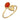 14K Gold Plated 925 Sterling Silver Carnelian & Citrine Bypass Ring