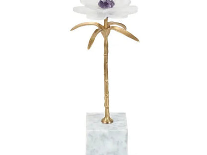 Sculpture-with-Marble-Base-and-Selenite-Stem