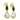 Baroque Pearl & Emerald Handmade Gold Earrings