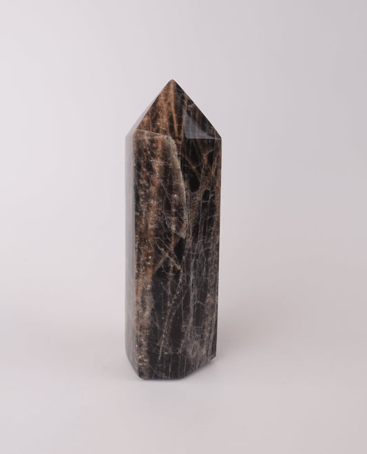 Decorative-Black-Moonstone-Tower-for-Intuition-Clarity-and-Grounding-Energy