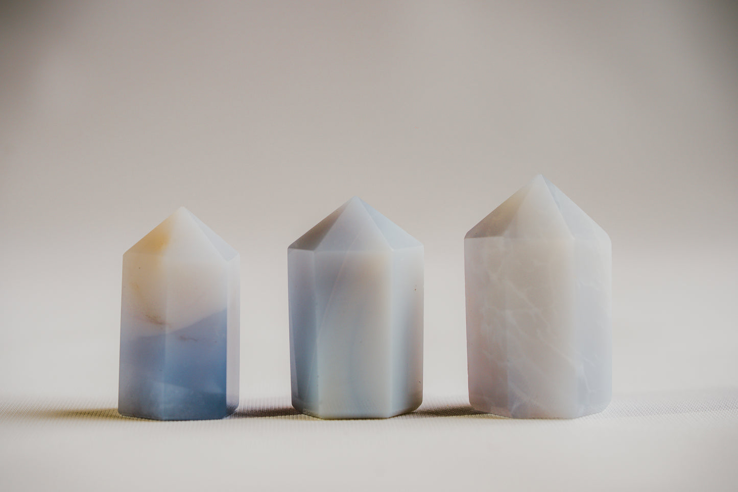 Blue Chalcedony Mini Tower – Mini Blue Chalcedony Tower for Calm, Clarity, and Timeless Elegance